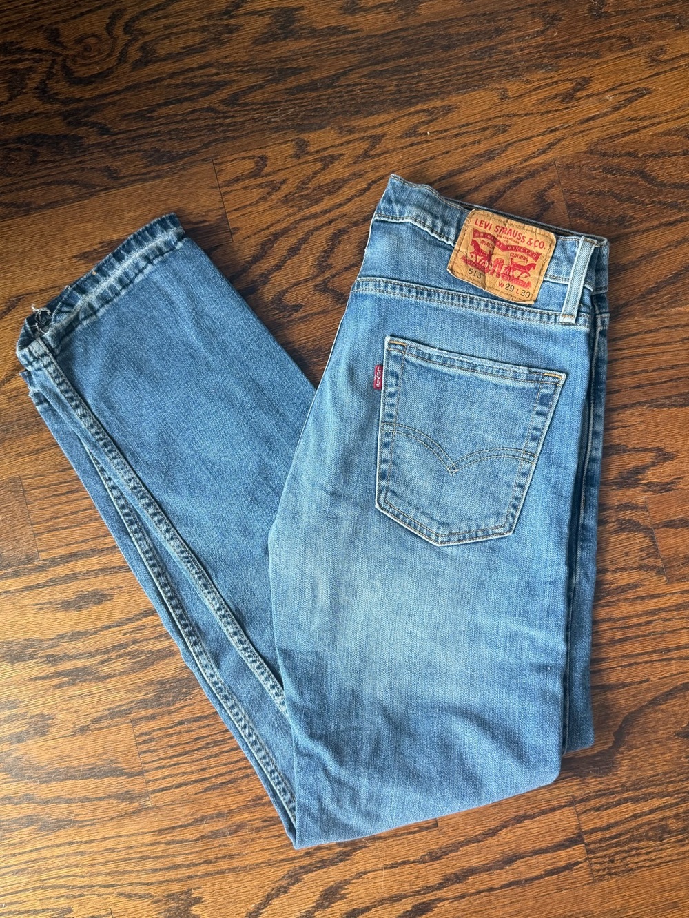 Levi's Men's Light Blue Slim Straight Denim Jeans